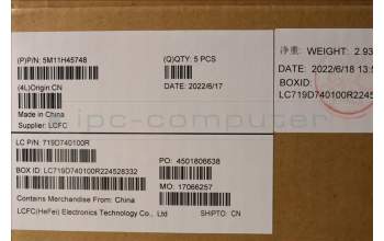 Lenovo 5M11H45748 MECH_ASM KBD BZL,WL,GY,CHY,UKE