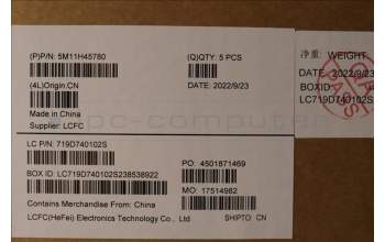 Lenovo 5M11H45780 MECH_ASM KBD BZL,WW,GY,CHY,RUS