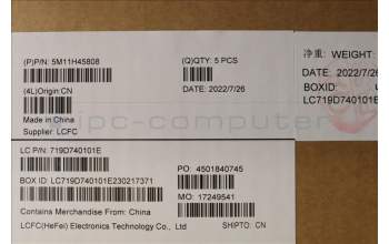 Lenovo 5M11H45808 MECH_ASM KBD BZL,WL,GY,SRX,FRA