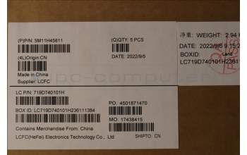 Lenovo 5M11H45811 MECH_ASM KBD BZL,WL,GY,SRX,HBW