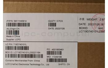 Lenovo 5M11H45814 MECH_ASM KBD BZL,WL,GY,SRX,ITA