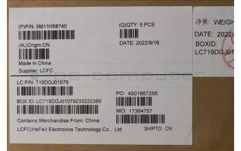 Lenovo 5M11H58740 MECH_ASM KBD CCvr NOR(PMX)UK BK