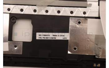 Lenovo 5M11H58752 MECH_ASM KBD CCvr SLV(PMX)UK BK