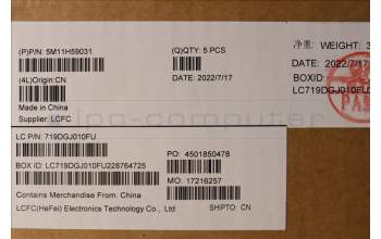 Lenovo 5M11H59031 MECH_ASM KBD CCvr DEN BKL(PMX)FPR UK BK