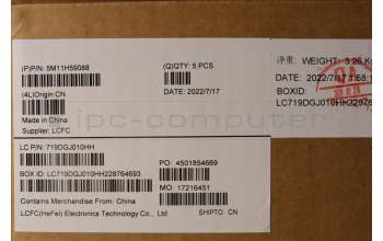 Lenovo 5M11H59088 MECH_ASM KBD CCvr ILD BKL(PMX)FPR UK BK