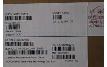 Lenovo 5M11H59110 MECH_ASM KBCVR LASPA BKL(TRI)FPR UK BK