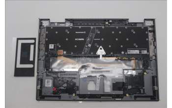 Lenovo 5M11H62209 C-Cover with keyboard, Canadian French 058, Grey, Backlight, Fingerprint, UK