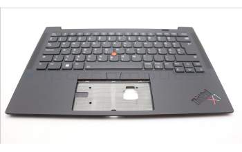 Lenovo 5M11H62643 C-Abdeckung mit Tastatur, Ungarisch, Schwarz, Hintergrundbeleuchtung, Fingerabdruck