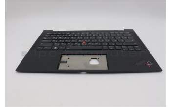 Lenovo 5M11H62688 C-Cover with keyboard, Russian, Black, Backlight, Fingerprint Reader, US