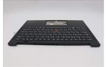 Lenovo 5M11H62688 C-Cover with keyboard, Russian, Black, Backlight, Fingerprint Reader, US
