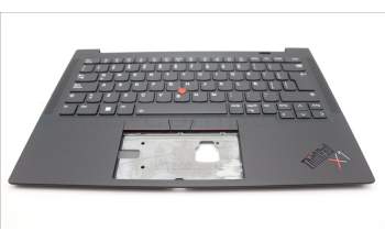 Lenovo 5M11H62818 C-Cover with keyboard, Spanish LA, Black, Backlight, WWAN, Fingerprint, UK
