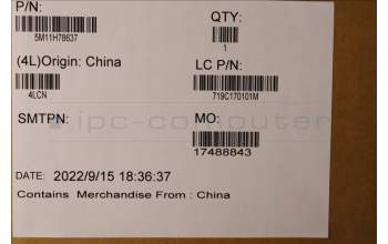 Lenovo 5M11H78637 MECH_ASM 14WUXGA,eP,IR,GY,LBO/COR