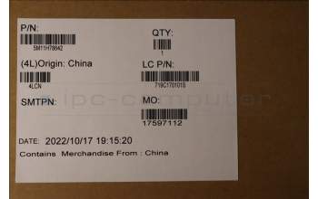 Lenovo 5M11H78642 MECH_ASM 14WQUXGA,AR,IR,HPD,GY,LBO/AUO