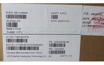 Lenovo 5M11H89005 MECH_ASM KB BK MG HBW PMX