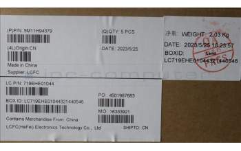 Lenovo 5M11H94379 MECH_ASM BL KB BK MG ENG LTN