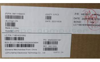 Lenovo 5M11H94433 MECH_ASM BL KB BK MG POR LTN