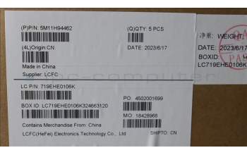 Lenovo 5M11H94462 MECH_ASM BL KB BK MG UKE CHY