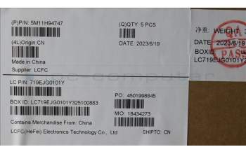 Lenovo 5M11H94747 MECH_ASM FRU KBD CCV ENG (CHY) US BK