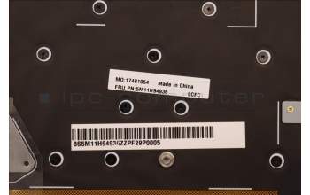 Lenovo 5M11H94936 MECH_ASM GP KBDBZL,HBW,WL,BK/GY,CHY