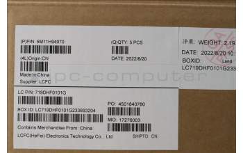 Lenovo 5M11H94970 MECH_ASM GP KBDBZL,GER,WW,BK/GY,CHY