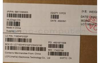 Lenovo 5M11H95003 MECH_ASM GP KBDBZL,EURO ENG,WL,BK/BZ,CHY