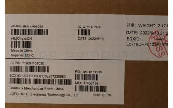 Lenovo 5M11H95036 MECH_ASM GP KBDBZL,DEN,WW,BK/BZ,CHY