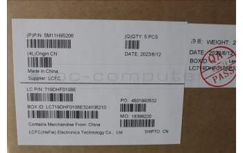 Lenovo 5M11H95206 MECH_ASM GP KBDBZL,TUR,WW,BK/BZ,SRX