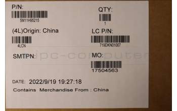 Lenovo 5M11H95215 MECH_ASM 13.3WUXGA,TCH,HybIR,GY,Mut+AUO