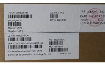Lenovo 5M11J05747 MECH_ASM FRU KBD CCV JPN BL (CHY) JP BK