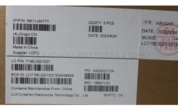 Lenovo 5M11J05777 MECH_ASM FRU KBD CCV LA SPA BL(LTN)UK BK