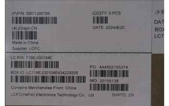 Lenovo 5M11J05799 MECH_ASM FRU KBD CCV UKR BL (CHY) US BK