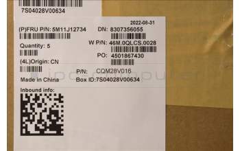 Lenovo 5M11J12734 MECH_ASM GRP_KBD_BZL_GER_WL_BK_LTN