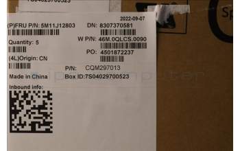 Lenovo 5M11J12803 MECH_ASM GRP_KBD_BZL_DEN_WW_BK_LTN