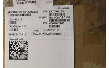 Lenovo 5M11J12826 MECH_ASM GRP_KBD_BZL_SWS_WW_BK_LTN