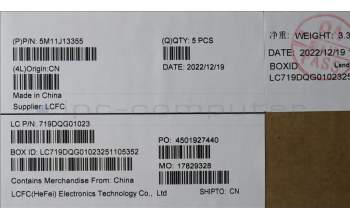 Lenovo 5M11J13355 MECH_ASM KBD BZL,WL,FPR,BK,CHY,LA SPA