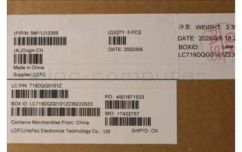 Lenovo 5M11J13359 MECH_ASM KBD BZL,WL,FPR,BK,CHY,BUL
