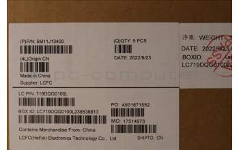 Lenovo 5M11J13400 MECH_ASM KBD BZL,WW,FPR,BK,CHY,GRE