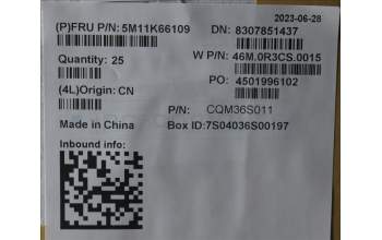 Lenovo 5M11K66109 MECH_ASM HYB/RTX NoWWAN D-Cover ASM,X1E5