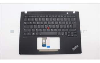 Lenovo 5M11L59359 C-Cover with keyboard, Italian, Black, Backlight, UK