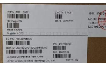 Lenovo 5M11L59371 MECH_ASM BL KB BK LA SPA SRX