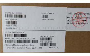 Lenovo 5M11L59391 MECH_ASM BL KB BK SLV SRX