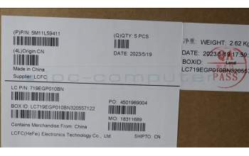 Lenovo 5M11L59411 MECH_ASM BL KB BK THAI SRX