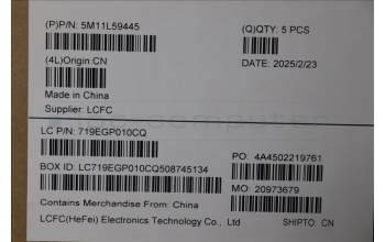 Lenovo 5M11L59445 MECH_ASM BL KB BK WW BUL CHY