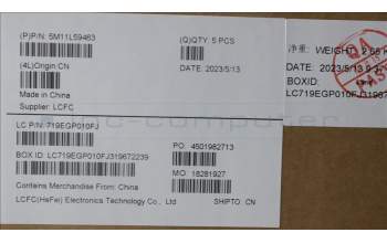 Lenovo 5M11L59463 MECH_ASM BL KB BK WW ENG SRX