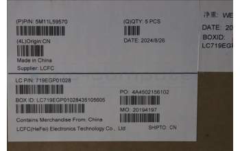 Lenovo 5M11L59570 MECH_ASM BL KB BK WW UKE LTN