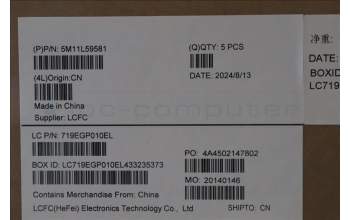 Lenovo 5M11L59581 MECH_ASM BL KB GY BEL CHY