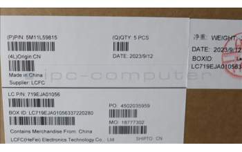 Lenovo 5M11L59815 MECH_ASM FRU KB CCV SPA UK BL (CHY) BK