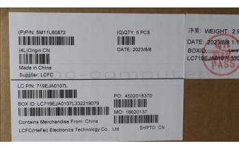 Lenovo 5M11L60872 MECH_ASM FRU KB CCV HBW US BL (SRX) BK