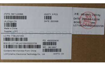 Lenovo 5M11L60896 MECH_ASM FRU KB CCV SLV UK BL (SRX) BK
