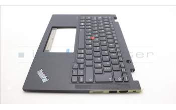 Lenovo 5M11L64145 C-Cover with keyboard, Norwegian, Black, Backlight, UK